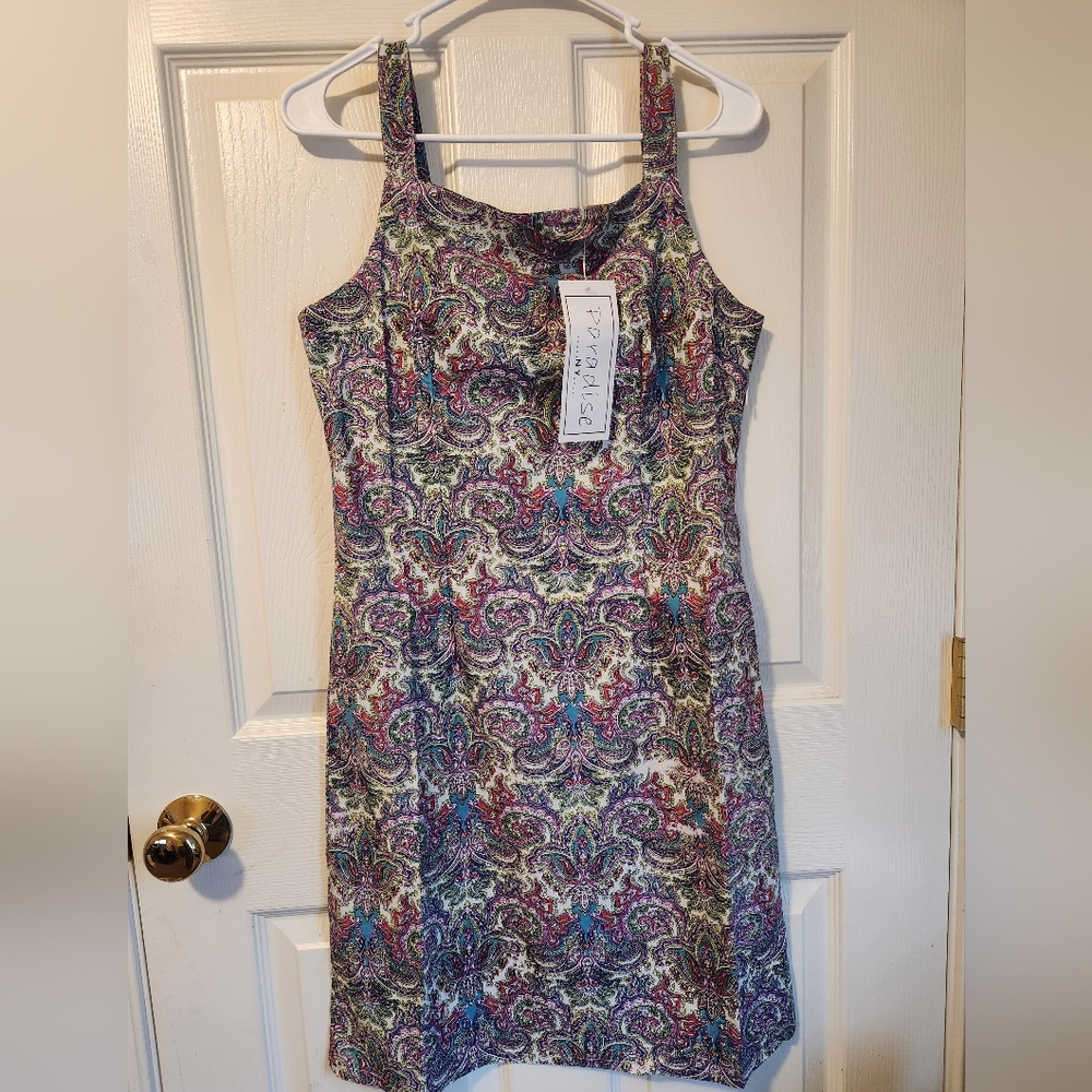 🔵LADIES DRESS, PARADISE NY, SZ M, NWT